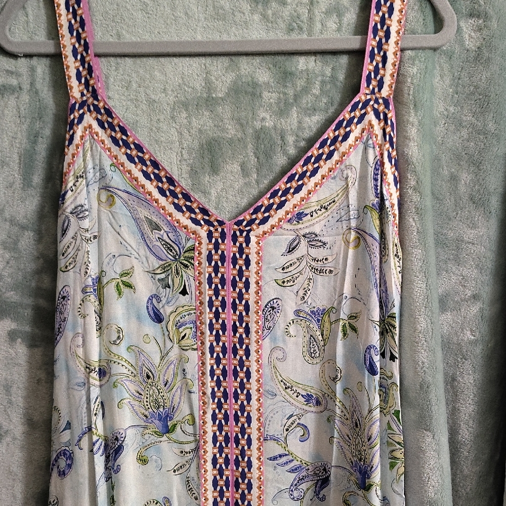 XL Sundance Vibrant Patterned Paisley Sundress